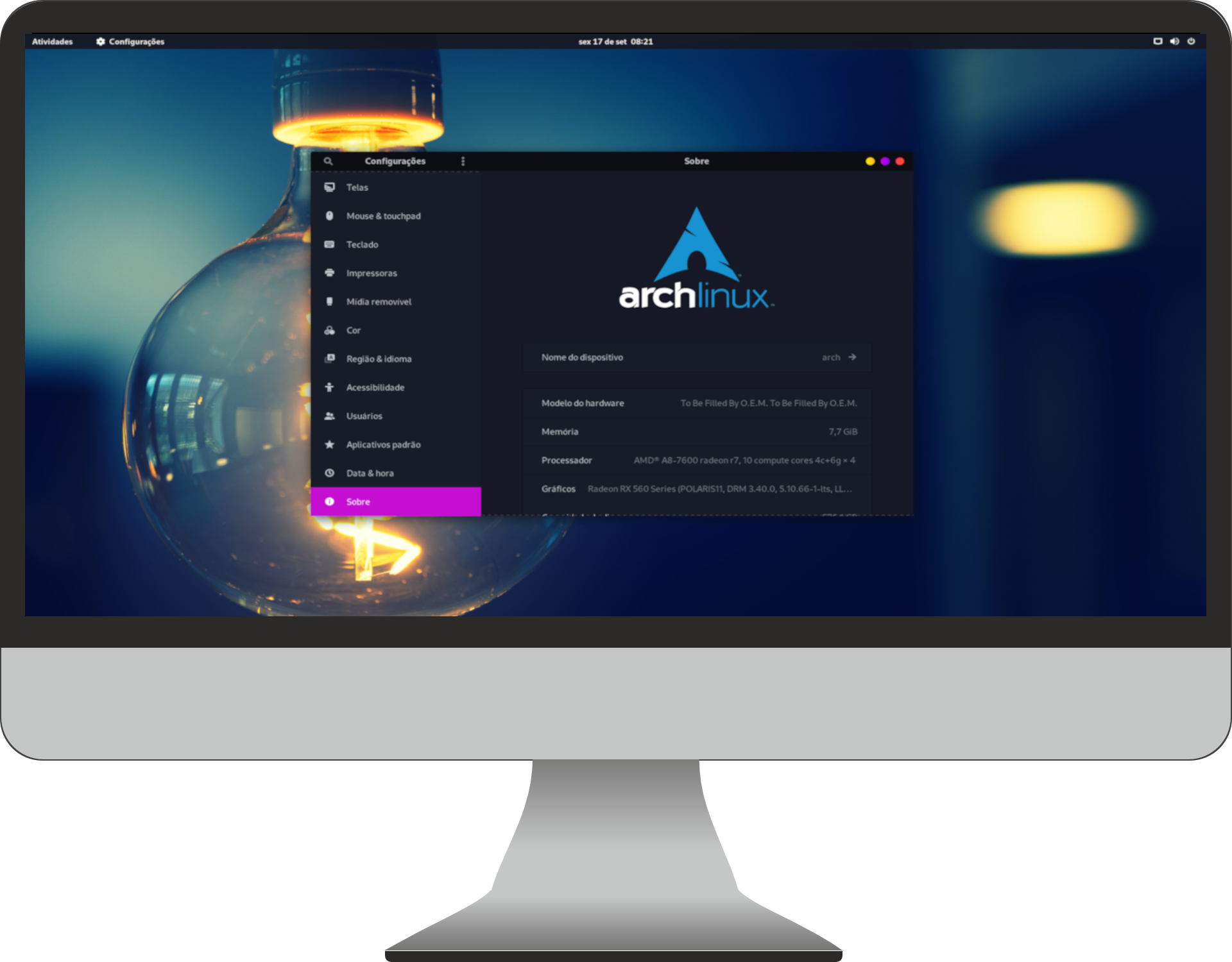 PC with Arch Linux